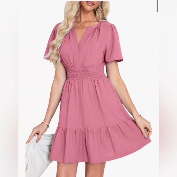 NWT Stitchshop Pink Mini Dress XL - Picture 5 of 5